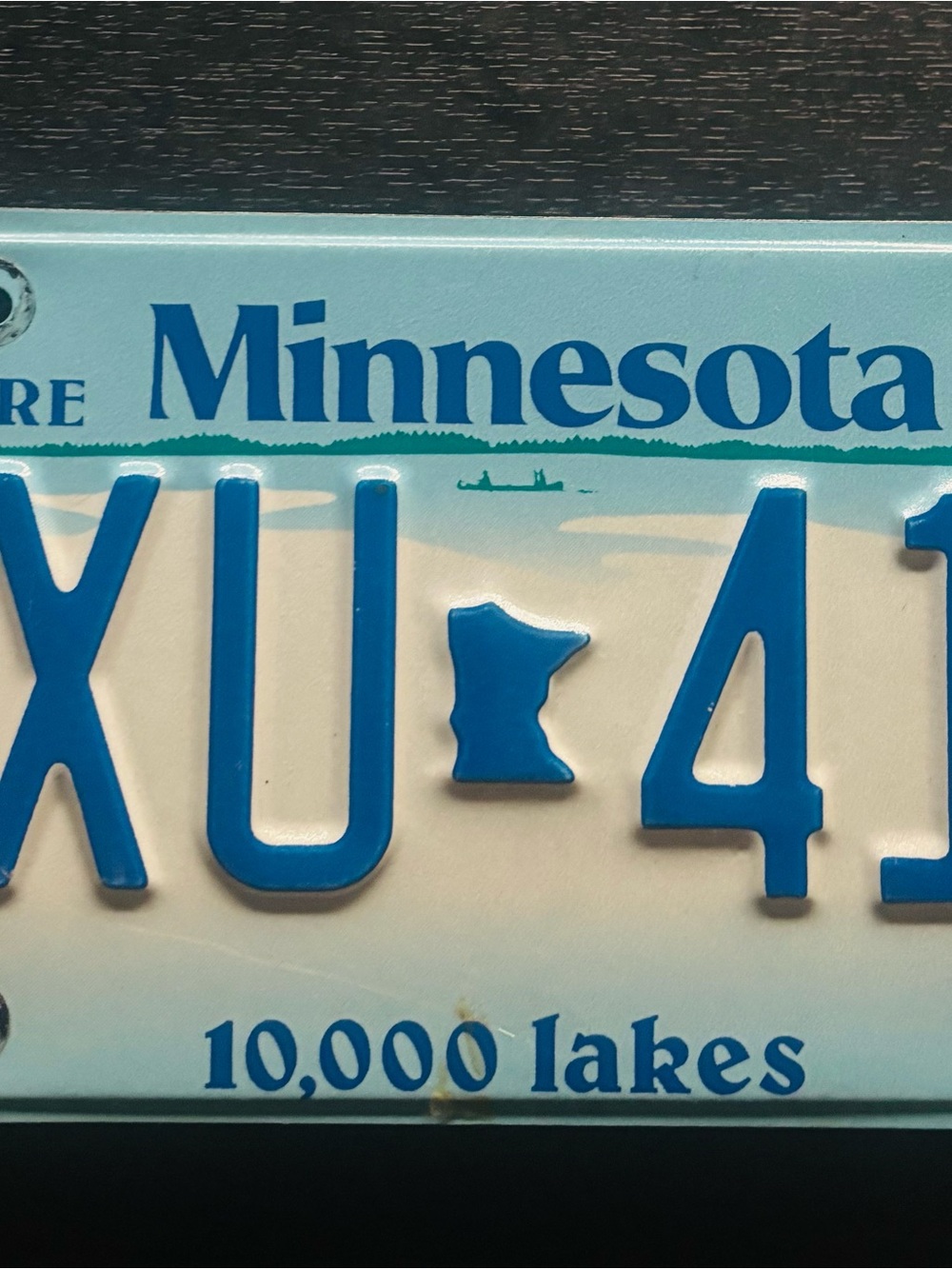 1999 Minnesota License Plate